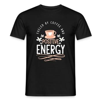 Positiv Mantra Stark - Männer T-Shirt - Schwarz - Vorne - AI Model Male 178 light (178cm)