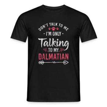 Dalmatien pattes chien sport animal amour - T-shirt homme - noir - Devant - AI Model Male 178 light (178cm)