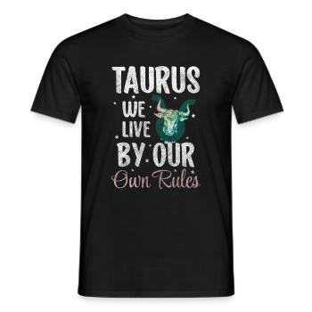 Stier Erde Geburt Symbol - Männer T-Shirt - Schwarz - Vorne - AI Model Male 178 light (178cm)
