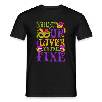 Mardi Gras Festival Fools Street Festival - Men's T-Shirt - black - Front - AI Model Male 178 light (178cm)