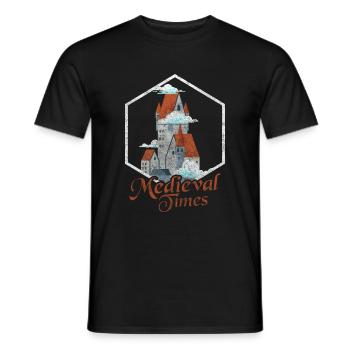 Épée, Roi, Héros, Chevaliers Templiers - T-shirt homme - noir - Devant - AI Model Male 178 light (178cm)