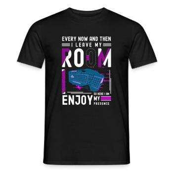 PC E-Sports Gaming Graphics - Men's T-Shirt - black - Front - AI Model Male 178 light (178cm)