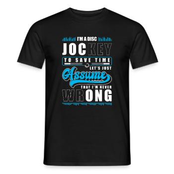 DJ Entertainment House Sound - Men's T-Shirt - black - Front - AI Model Male 178 light (178cm)