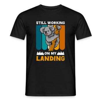 Koala Bear Bear Marsupial - Men's T-Shirt - black - Front - AI Model Male 178 light (178cm)