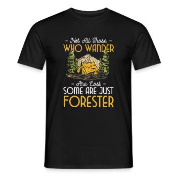 Forester Wood Forester - Men's T-Shirt - black - Front - AI Model Male 178 light (178cm)
