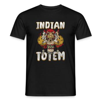 Amérindiens, Gardiens, Aigles, Aztèques - T-shirt homme - noir - Devant - AI Model Male 178 light (178cm)