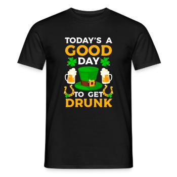 Ireland Shamrock Holidays Celtic - Men's T-Shirt - black - Front - AI Model Male 178 light (178cm)
