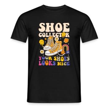 Shoe Shoe Lover Sneaker Addicted - Men's T-Shirt - black - Front - AI Model Male 178 light (178cm)