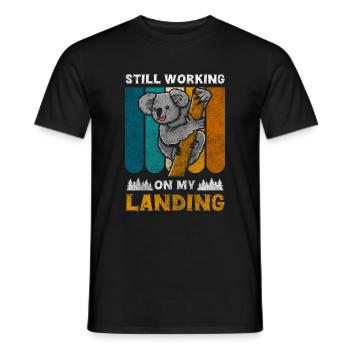 Koala Outback Species Conservation Animal - Men's T-Shirt - black - Front - AI Model Male 178 light (178cm)