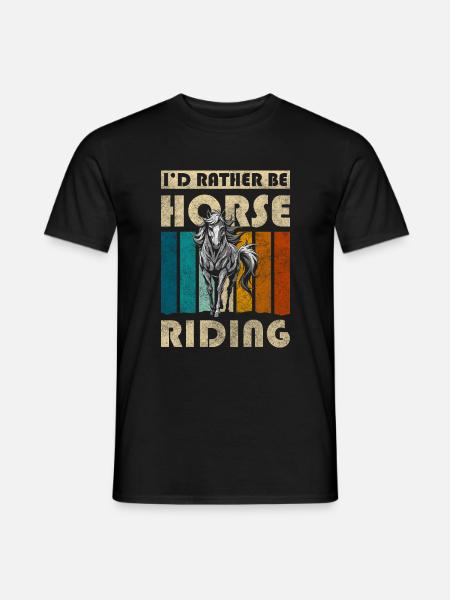 Pferde Pferdemädchen Tiere Liebe - Männer T-Shirt - Schwarz