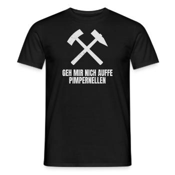 Geh Mir Nich Auffe Pimpernellen Schlägel Und Eisen - Männer T-Shirt - Schwarz - Vorne - AI Model Male 178 light (178cm)