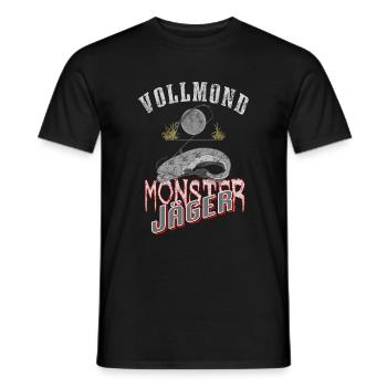 Wels Waller Monster Jäger - Männer T-Shirt - Schwarz - Vorne - AI Model Male 178 light (178cm)