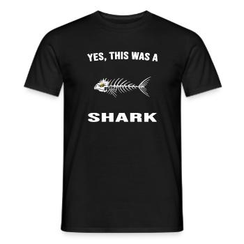 Shark Bone Anglerlatin Haute Mer - T-shirt homme - noir - Devant - AI Model Male 178 light (178cm)