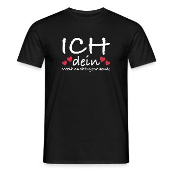 Ich dein Weihnachtsgeschenk | Weihnachten, Party - Männer T-Shirt - Schwarz - Vorne - AI Model Male 178 light (178cm)