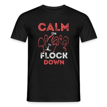 Calmez le troupeau - T-shirt homme - noir - Devant - AI Model Male 178 light (178cm)