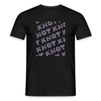 nœud - T-shirt homme - noir - Devant - AI Model Male 178 light (178cm)