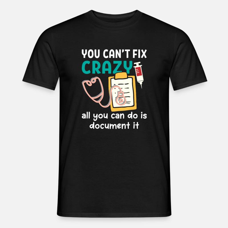 Nurse Tshirt Funny - Männer T-Shirt - Schwarz