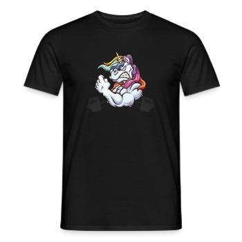 Unicorn Flex strong barbell - Männer T-Shirt - Schwarz - Vorne - AI Model Male 178 light (178cm)