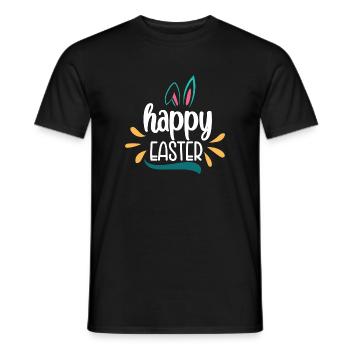 Happy Easter Frohe Ostern - Männer T-Shirt - Schwarz - Vorne - AI Model Male 178 light (178cm)