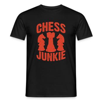Chess Player Geschenk Schach Sport Schachmeister - Männer T-Shirt - Schwarz - Vorne - AI Model Male 178 light (178cm)