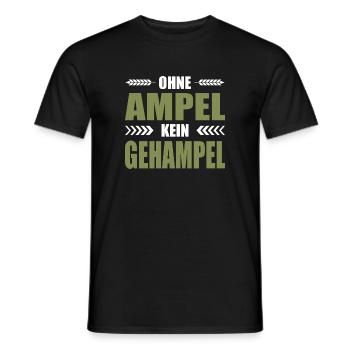 Bauernprotest Ohne Ampel Kein Gehampel Bauerndemo - Männer T-Shirt - Schwarz - Vorne - AI Model Male 178 light (178cm)