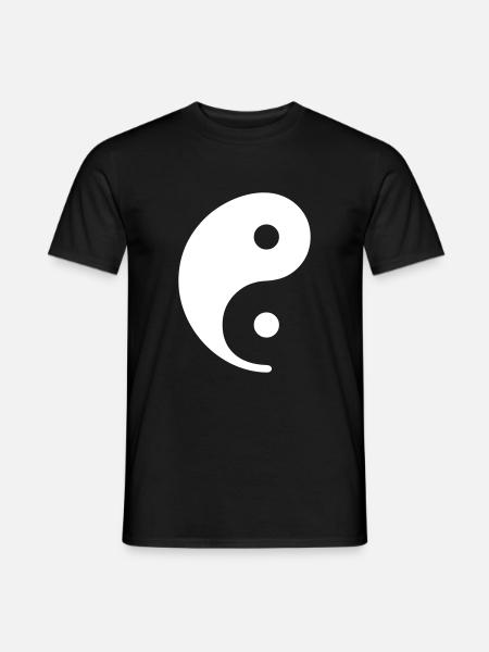 YIN & YANG - just 01 - Men's T-Shirt - black
