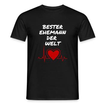 World's Best Husband Love Husband Gift - Men's T-Shirt - black - Front - AI Model Male 178 light (178cm)
