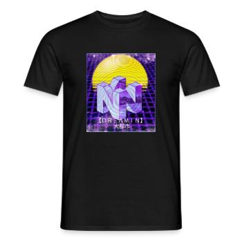 Dreamin - N64 Vaporwave - Männer T-Shirt - Schwarz - Vorne - AI Model Male 178 light (178cm)