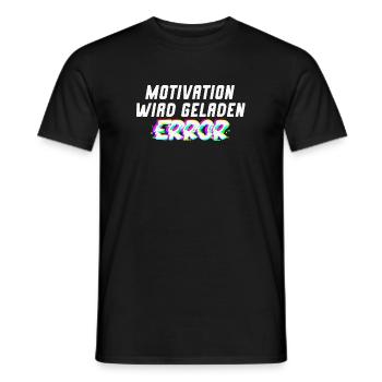 Motivation wird geladen - Männer T-Shirt - Schwarz - Vorne - AI Model Male 178 light (178cm)