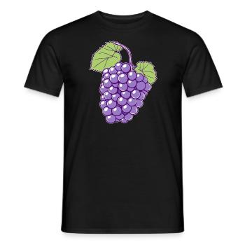 Raisins, Costume, Fruit, Fruit, Vigneron, Carnaval - T-shirt homme - noir - Devant - AI Model Male 178 light (178cm)