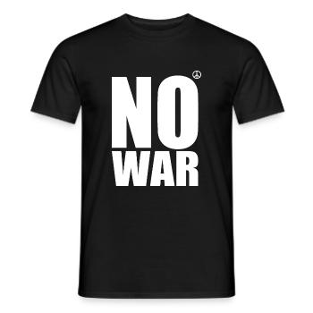 No war - T-shirt homme - noir - Devant - AI Model Male 178 light (178cm)