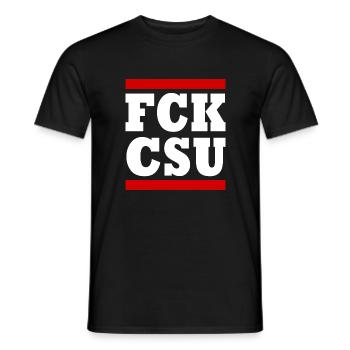 Fck csu - T-shirt homme - noir - Devant - AI Model Male 178 light (178cm)