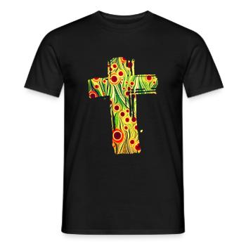 croix 11 e 110 - T-shirt homme - noir - Devant - AI Model Male 178 light (178cm)