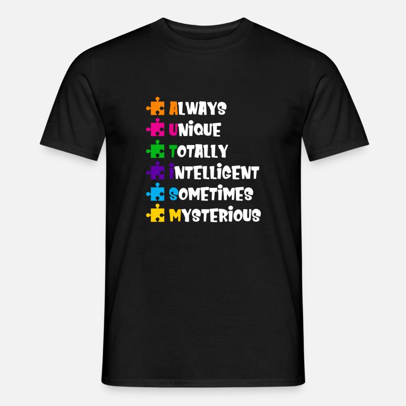 Autismus Bewusstsein - Männer T-Shirt - Schwarz