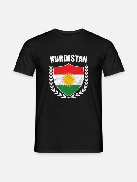 Kurdistan flag Her biji gift - Men's T-Shirt - black
