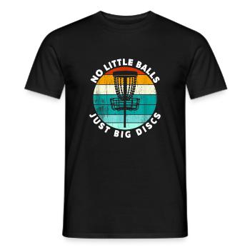 Frisbee Gift No Little Balls Just Big Disc - T-shirt homme - noir - Devant - AI Model Male 178 light (178cm)