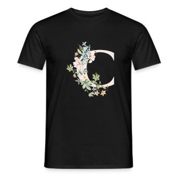 C - T-shirt homme - noir - Devant - AI Model Male 178 light (178cm)