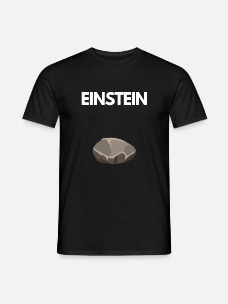 Ein Stein - Männer T-Shirt - Schwarz
