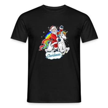 Weihnachten mal wieder - Männer T-Shirt - Schwarz - Vorne - AI Model Male 178 light (178cm)
