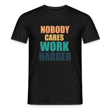 An exclusive design also ideal as a gift Nobo - Men's T-Shirt - black - Front - AI Model Male 178 light (178cm)
