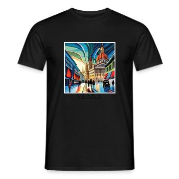 VIENNA - Men's T-Shirt - black - Front - AI Model Male 178 light (178cm)