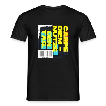 Carpe Diem Saisissez la journée - T-shirt homme - noir - Devant - AI Model Male 178 light (178cm)