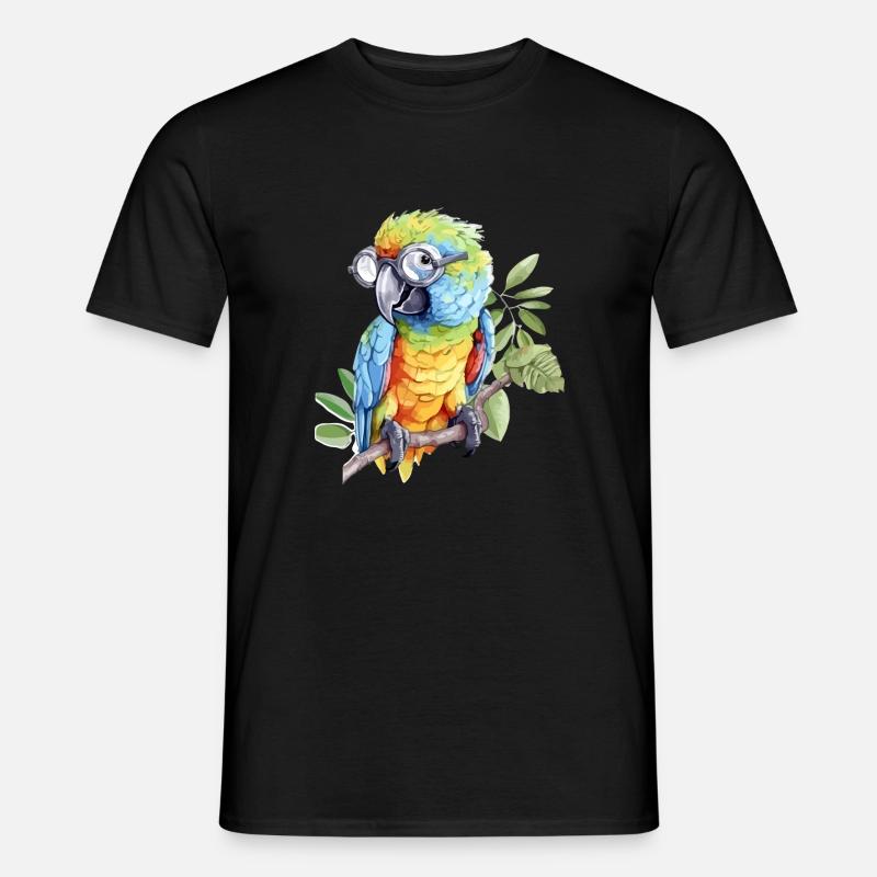 Jackoo der Papagei - Männer T-Shirt - Schwarz