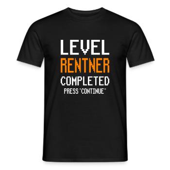 Rentner Rente Geschenk Gamer lustige Sprüche - Männer T-Shirt - Schwarz - Vorne - AI Model Male 178 light (178cm)