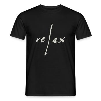 Relax - Men's T-Shirt - black - Front - AI Model Male 178 light (178cm)