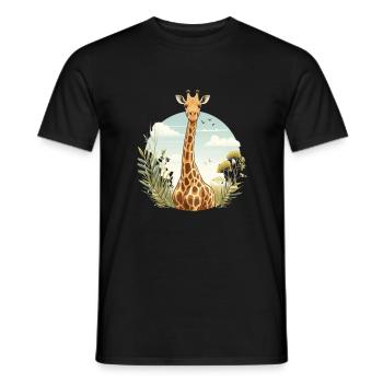 Girafe - T-shirt homme - noir - Devant - AI Model Male 178 light (178cm)