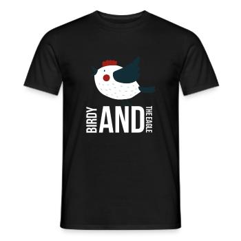 Birdy and the eagle - Männer T-Shirt - Schwarz - Vorne - AI Model Male 178 light (178cm)