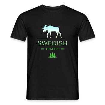 Suède Suède Scandinavie Pays nordiques Viking Europe - T-shirt homme - noir - Devant - AI Model Male 178 light (178cm)