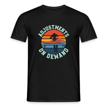 Adjustments On Demand Chiropractor Physical Therap - Men's T-Shirt - black - Front - AI Model Male 178 light (178cm)