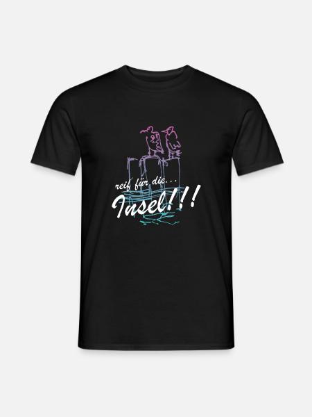 reif für insel Mallorca Majorca Karneval Hawai - Männer T-Shirt - Schwarz